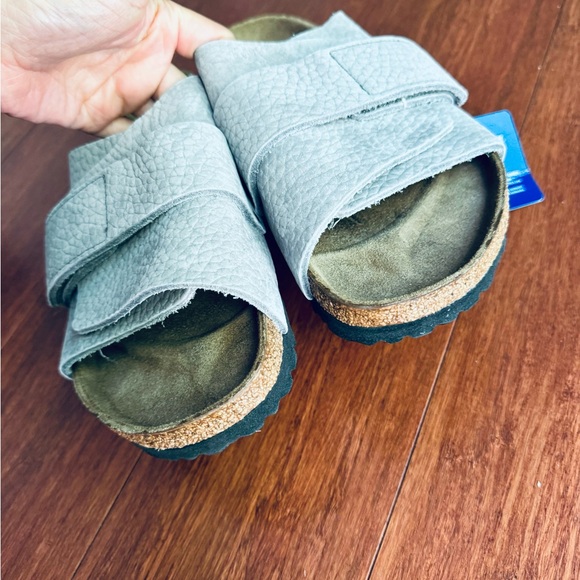 Birkenstock Men Kyoto Desert Slide Sandals in Whale Gray Eu 41 US 8-8.5 - Picture 5 of 9